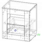 Чертеж Прикроватная тумба Капри 1 BMS