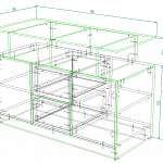 Чертеж Тумба под ТВ Адам 10 BMS