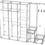 Чертеж Прихожая Мио 13.2 BMS