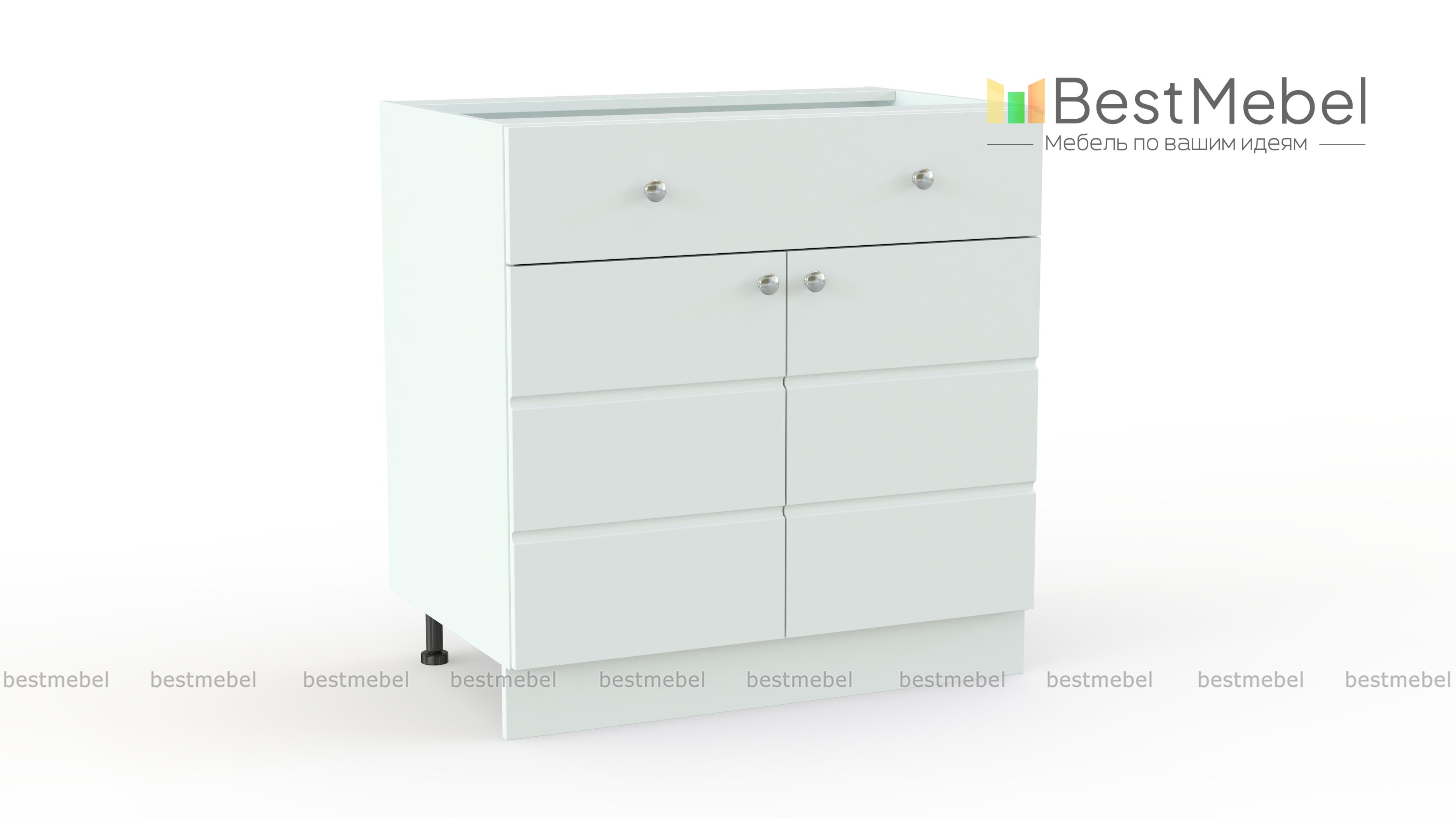 Тумба напольная Квадро 1 ящик BMS - Фото