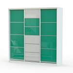 Шкаф-купе трехдверный Классик Цветные стекла BMS - Фото 5