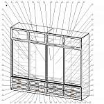 Чертеж Шкаф-купе Нэмо 1 BMS