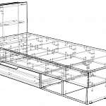 Чертеж Кровать Моби BMS
