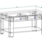 Чертеж Журнальный стол Амстэр-1 BMS