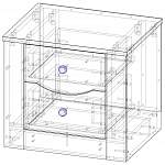 Чертеж Тумба прикроватная Ева-10 BMS