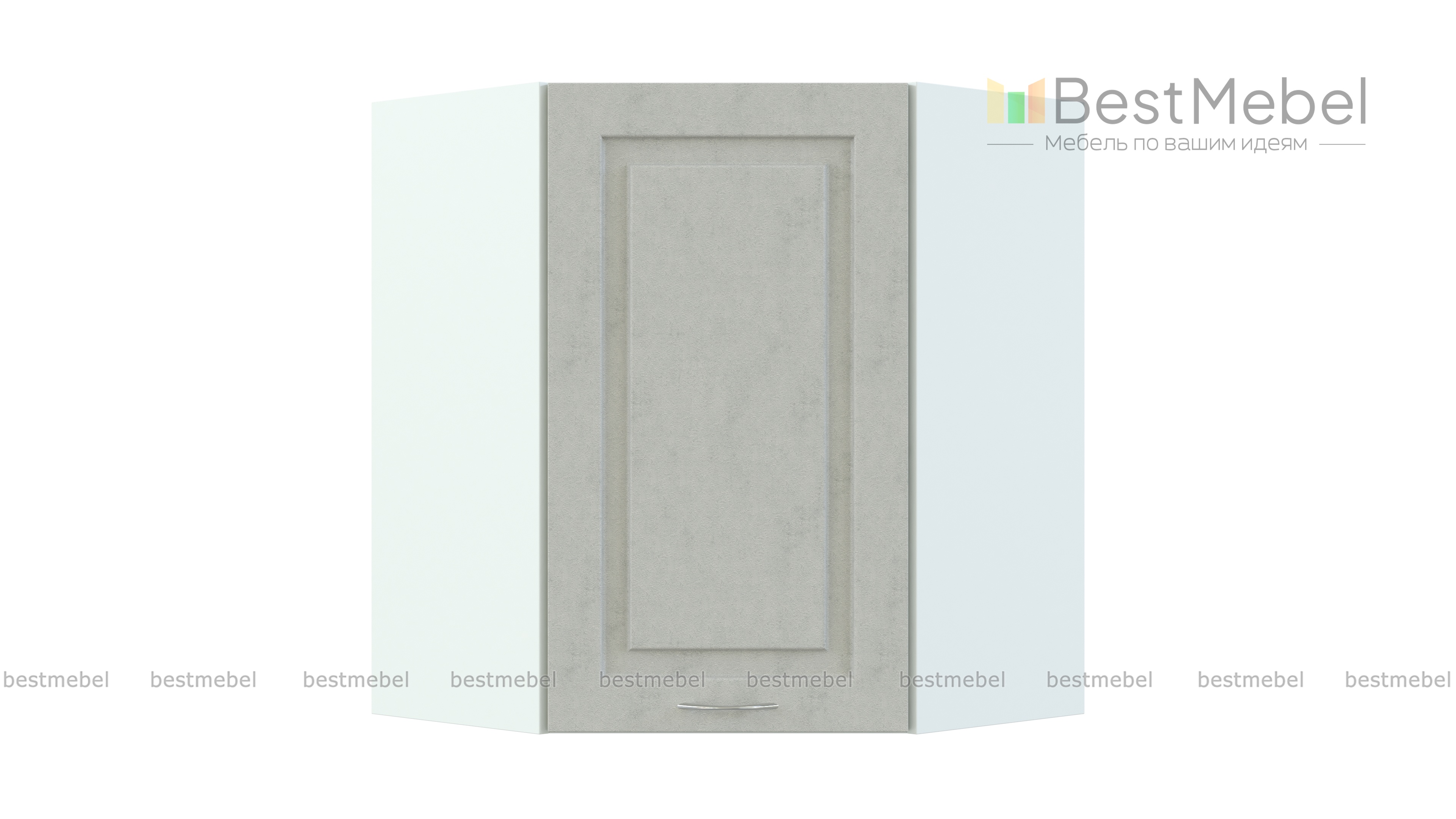 Шкаф верхний высокий Гарда угловой BMS