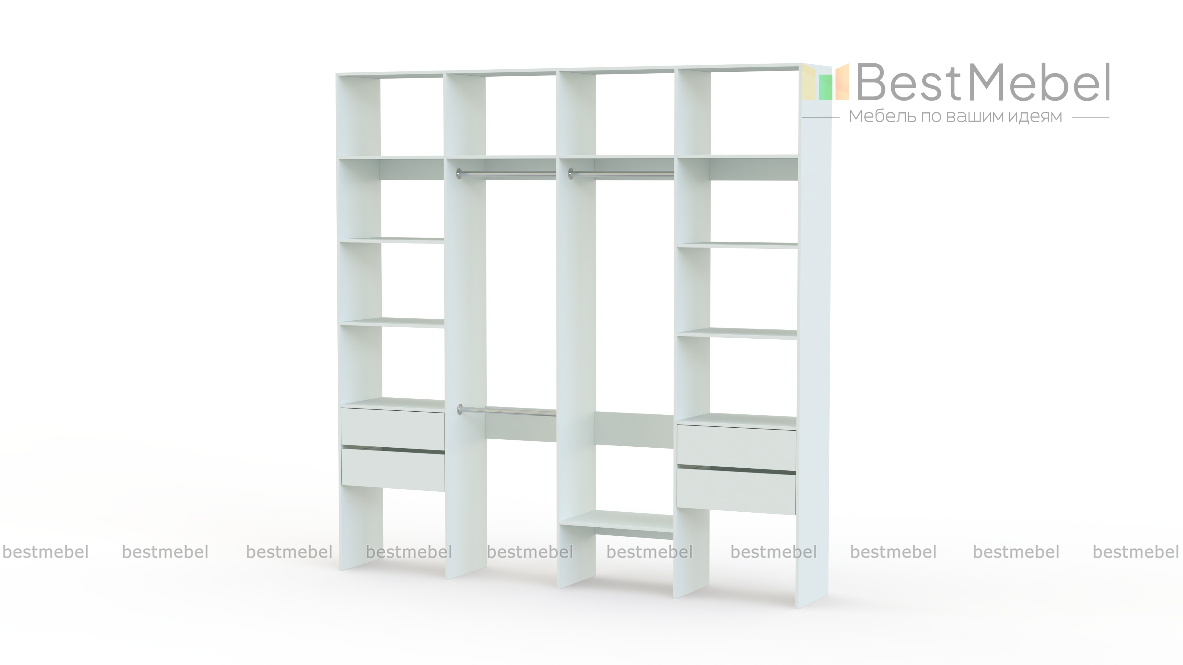 Стеллаж для одежды Мирта 66 BMS