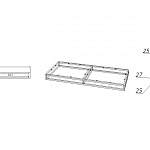 Чертеж Шкаф распашной Пиксель 19 BMS