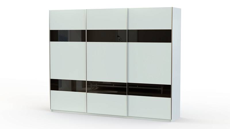 Шкаф-купе Элит-36 BMS (2180х2400х600) (Белье - Платяной отсек (2 ящика 2 полки) (3))