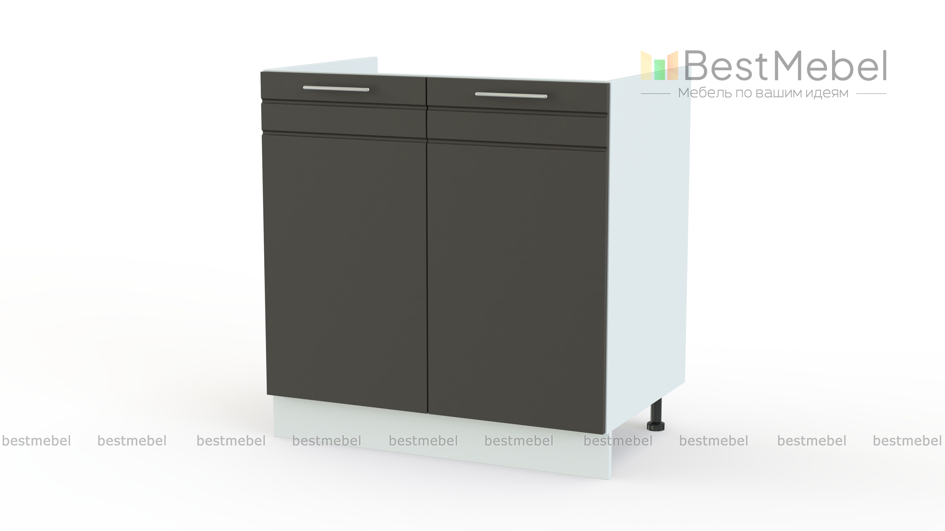 Стол 2-х дв. Олимпия  под мойку BMS