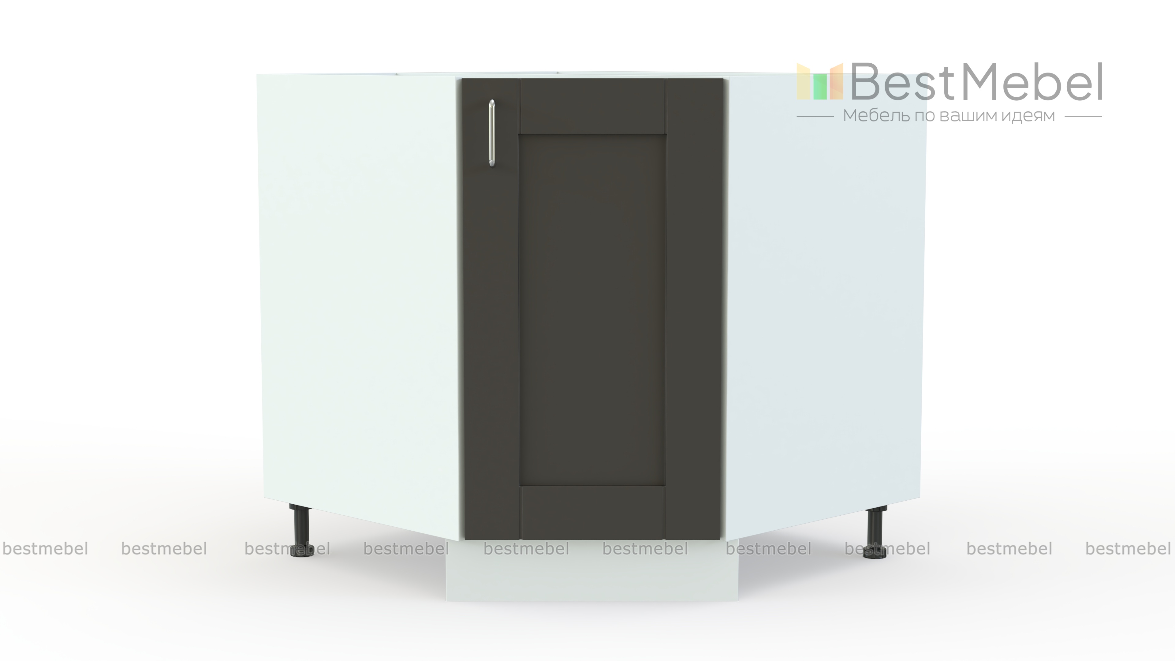 Шкаф нижний угловой (трапеция) Лофт BMS