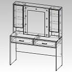 Чертеж Туалетный столик Ванесса 33 BMS
