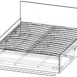 Чертеж Кровать Модерн 12 BMS