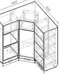 Чертеж Комод угловой Мартин 3 BMS