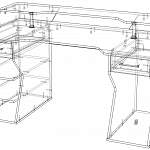 Чертеж Геймерский стол Крафт 10 BMS