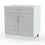 Шкаф нижний с 2-мя дверцами и ящиком Сканди BMS - Фото 5