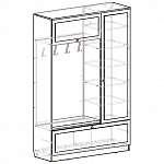 Схема сборки Прихожая №3 с мягкой обивкой BMS