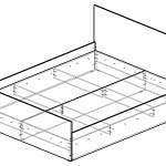 Чертеж Кровать Компик 1 BMS