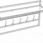Чертеж Вешалка Монти 3 BMS