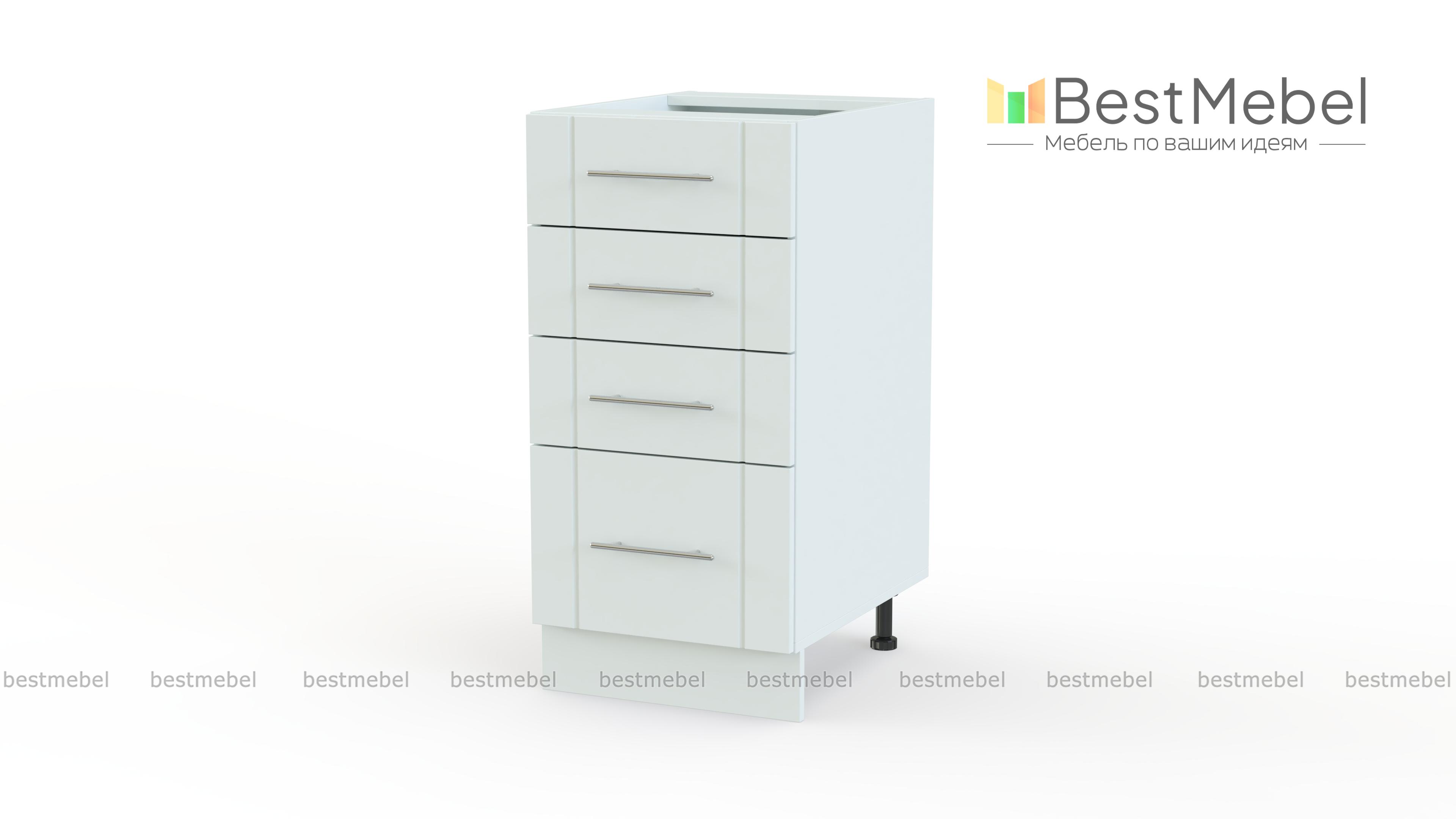 Шкаф нижний с 4-мя выдвижными ящиками Ирен BMS - Фото