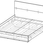 Чертеж Кровать Даллас BMS