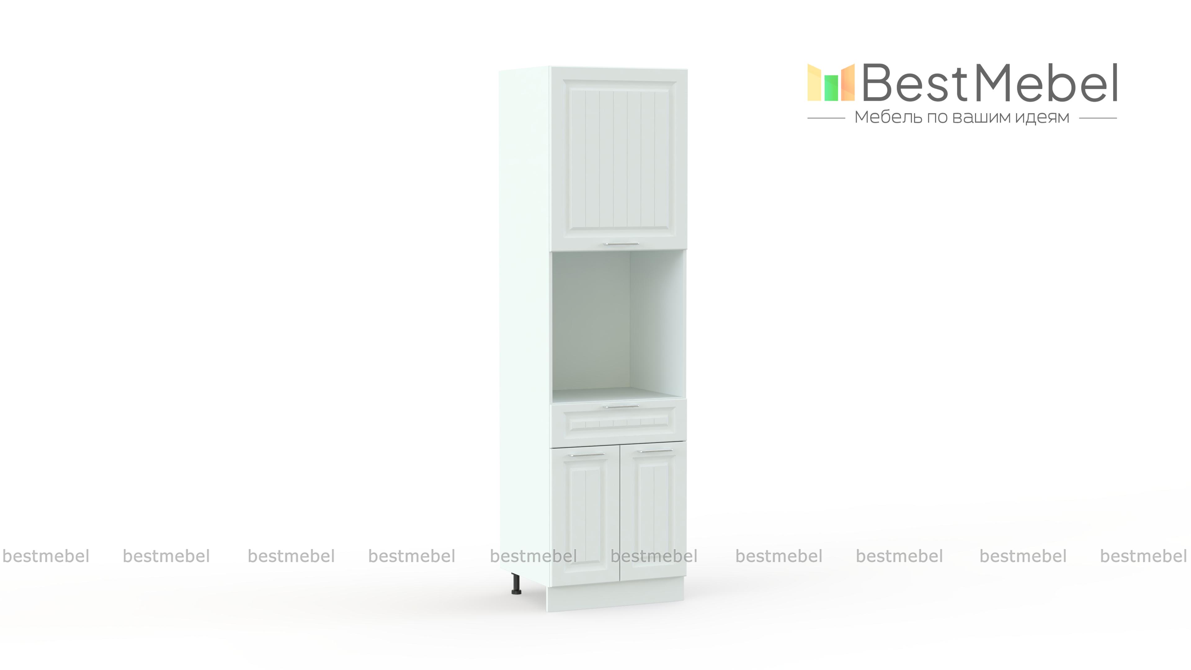 Шкаф пенал с дверцами и 1-м ящиком Европа 10.10 BMS - Фото