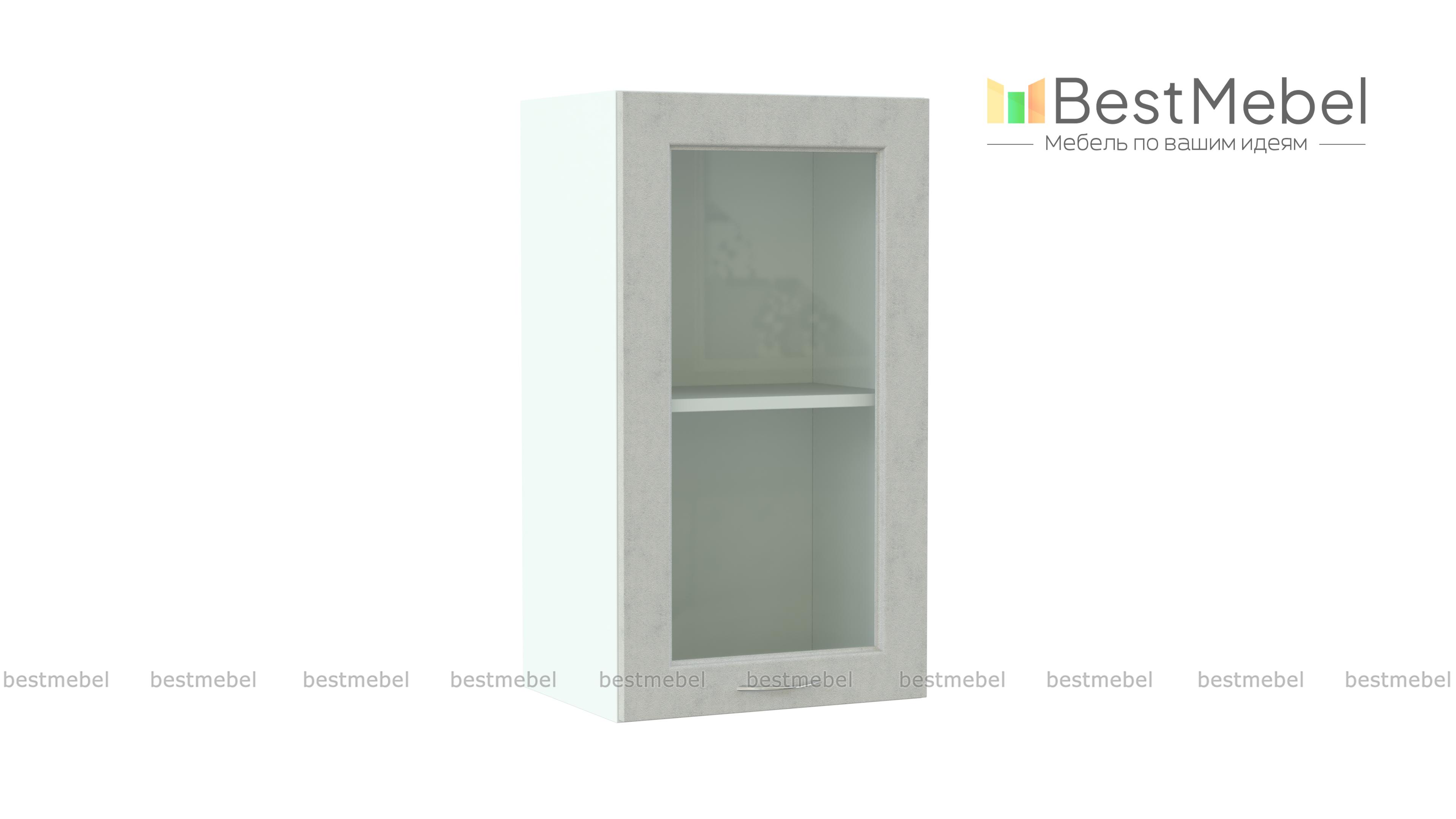 Шкаф верхний Гарда стекло BMS - Фото