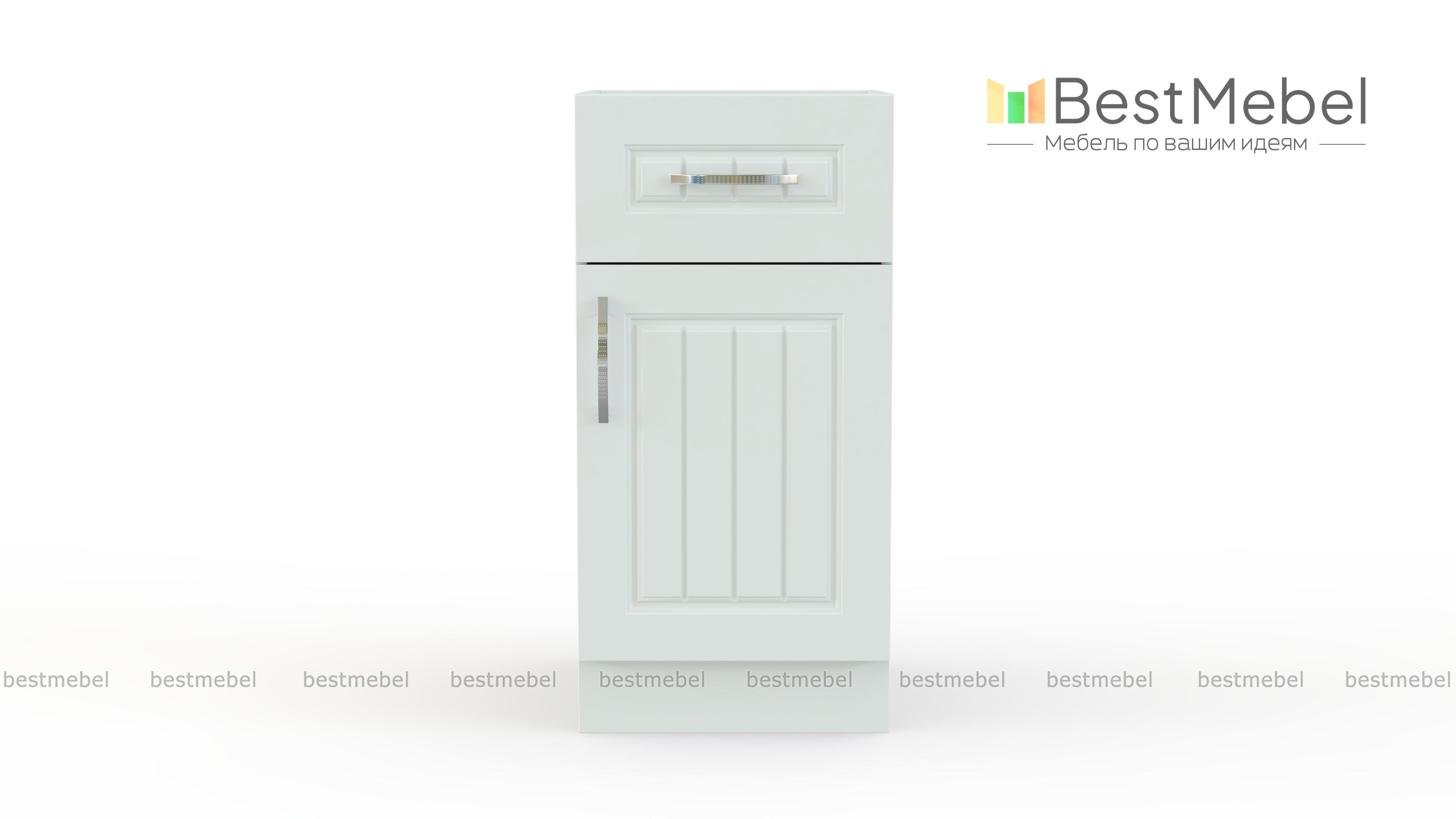 Шкаф напольный Снежная королева с 1 ящиком и дверью BMS - Фото