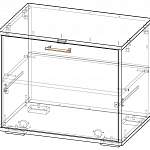 Чертеж Тумба с дверкой АМ-ТД BMS