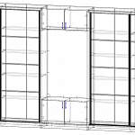 Чертеж Шкаф-купе Монако 6 BMS