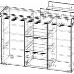 Чертеж Комод Аниса-4 BMS