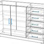 Чертеж Комод Ева-03 BMS