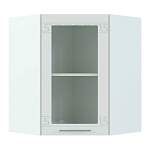 Шкаф навесной угловой со стеклом 590 Греция BMS - Фото 1