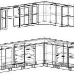 Чертеж Кухня Николь BMS