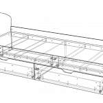 Чертеж Кровать Даллас 1 BMS