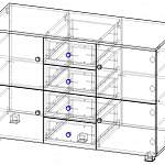 Чертеж Комод Михаил-Люкс-4 BMS