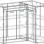Чертеж Комод угловой Indiana И-15 BMS