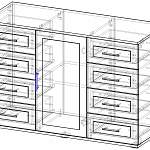 Чертеж Комод 203.05 BMS