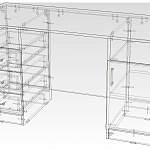 Чертеж Письменный стол Vitamin BMS