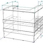 Чертеж Стойка ресепшн Ид-1 BMS