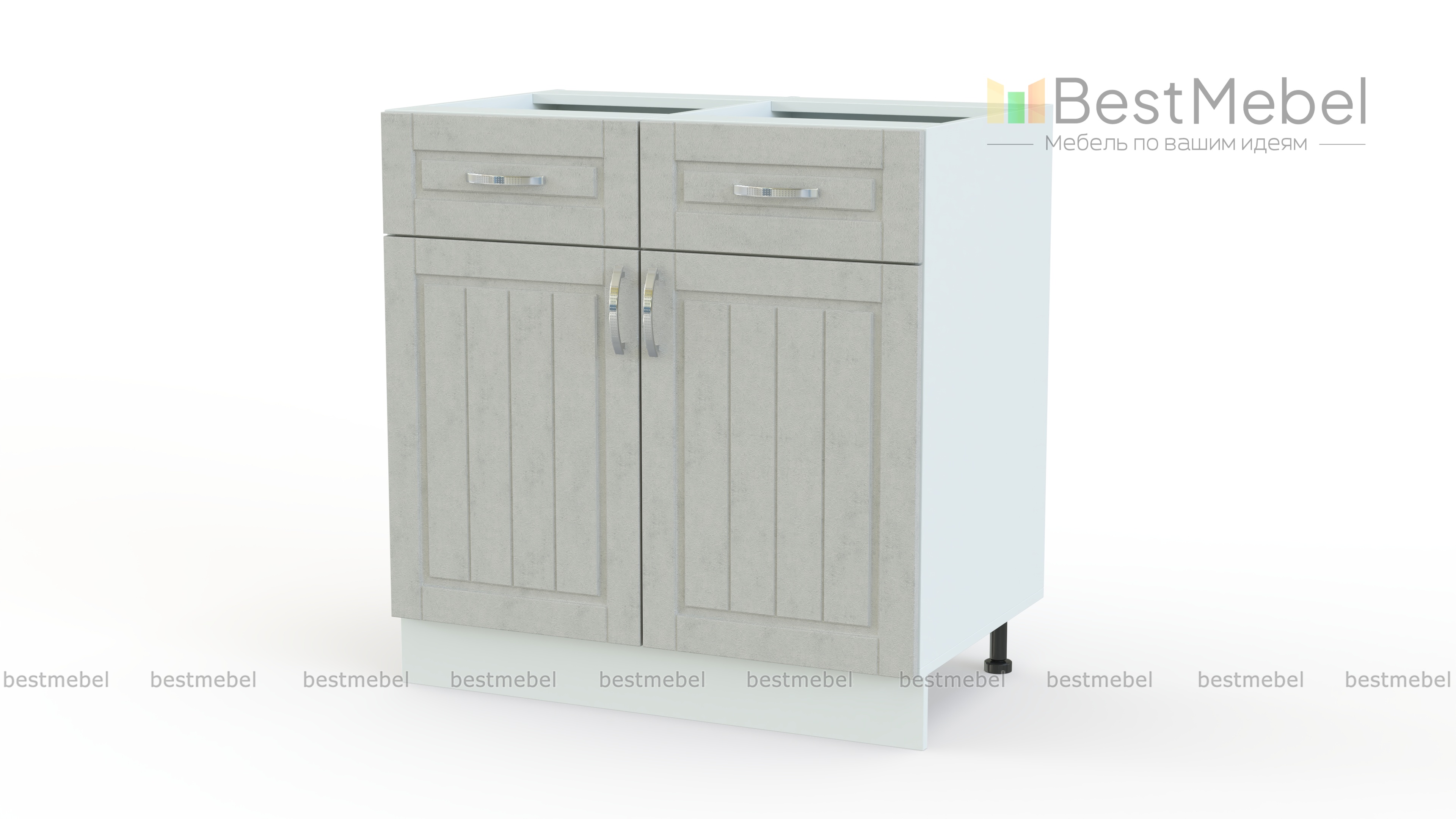 Шкаф нижний Лондон 2 двери 2 ящика BMS