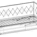 Чертеж Кровать Ева BMS