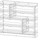 Комод Нордли Nordli 4