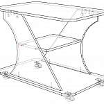 Чертеж Стол журнальный-5 BMS