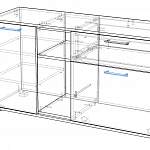 Чертеж Комод  Бэль 10.91 BMS