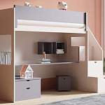 Двухъярусная детская кровать со столом Дино 53 BMS - Фото 8