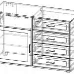 Чертеж Комод К-11 BMS