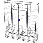 Чертеж Распашной шкаф Александра BMS