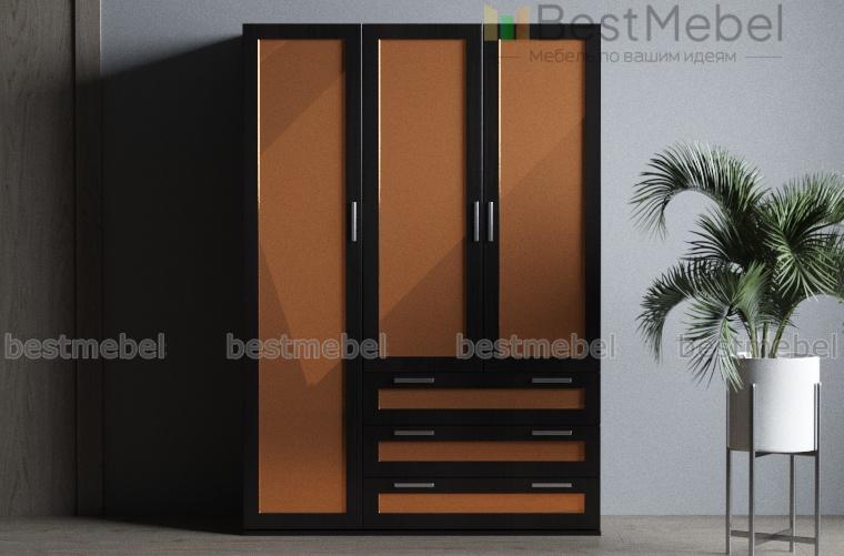 Шкаф распашной трехдверный Блиц-3.3БЯ BMS - Фото