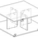 Чертеж Стол журнальный Шерри 2 BMS